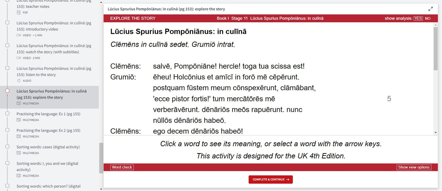 Cambridge Latin Course: Book 1 E-Learning Resources
